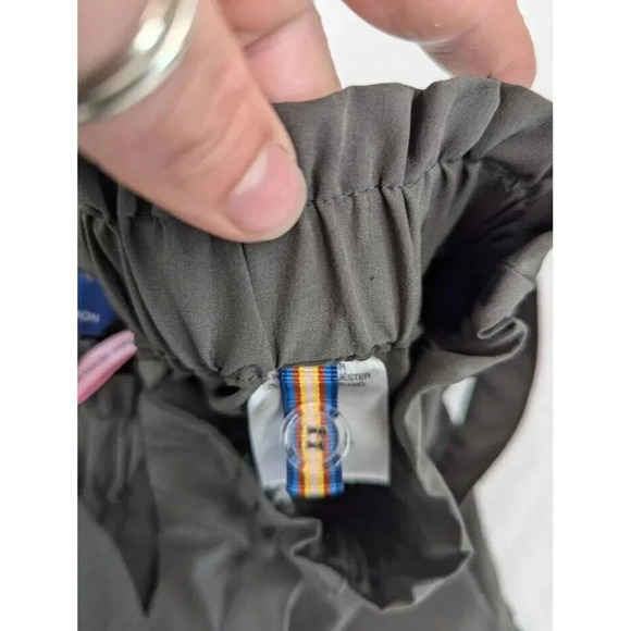 Modern Ambition Women's Delightfully Technical Paperbag Pants Gray Size M B18 - Picture 7 of 10